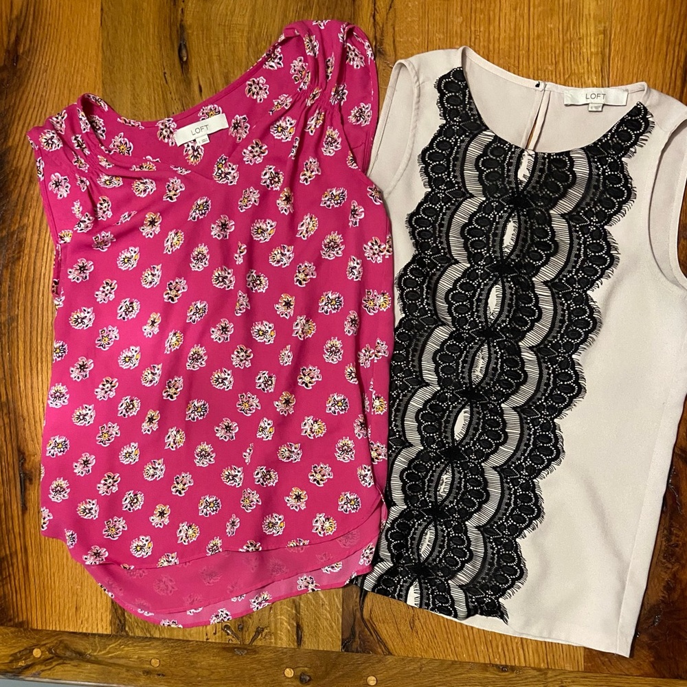 LOFT Set of Two Great Basics to Build Your Wardrobe, Size Small